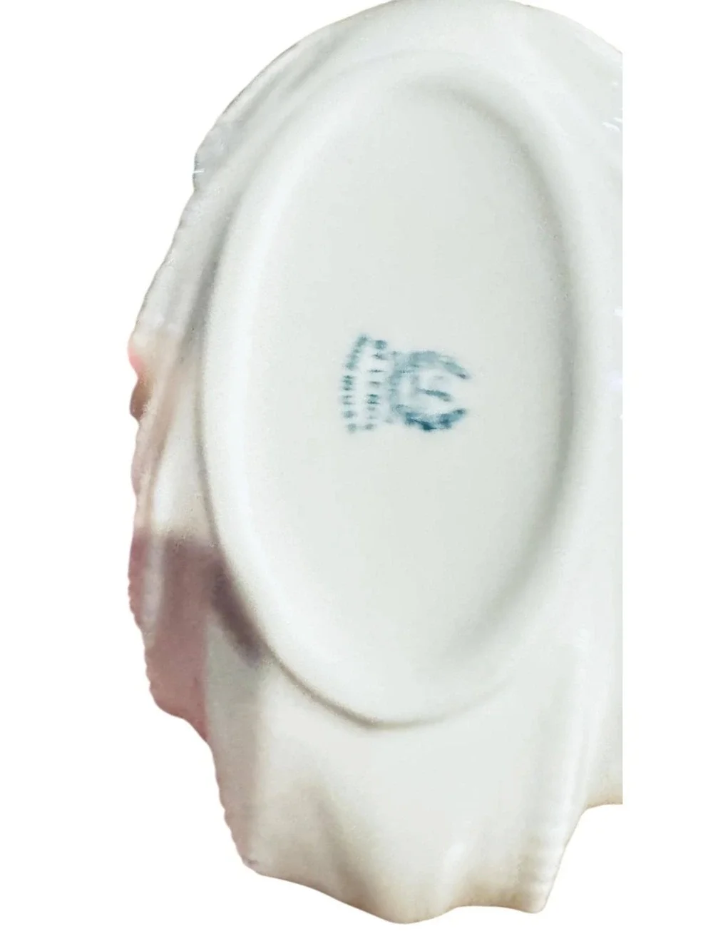 Vintage Lenox Acanthus Leaf Porcelain Candy Dish Mid Century Modern MCM